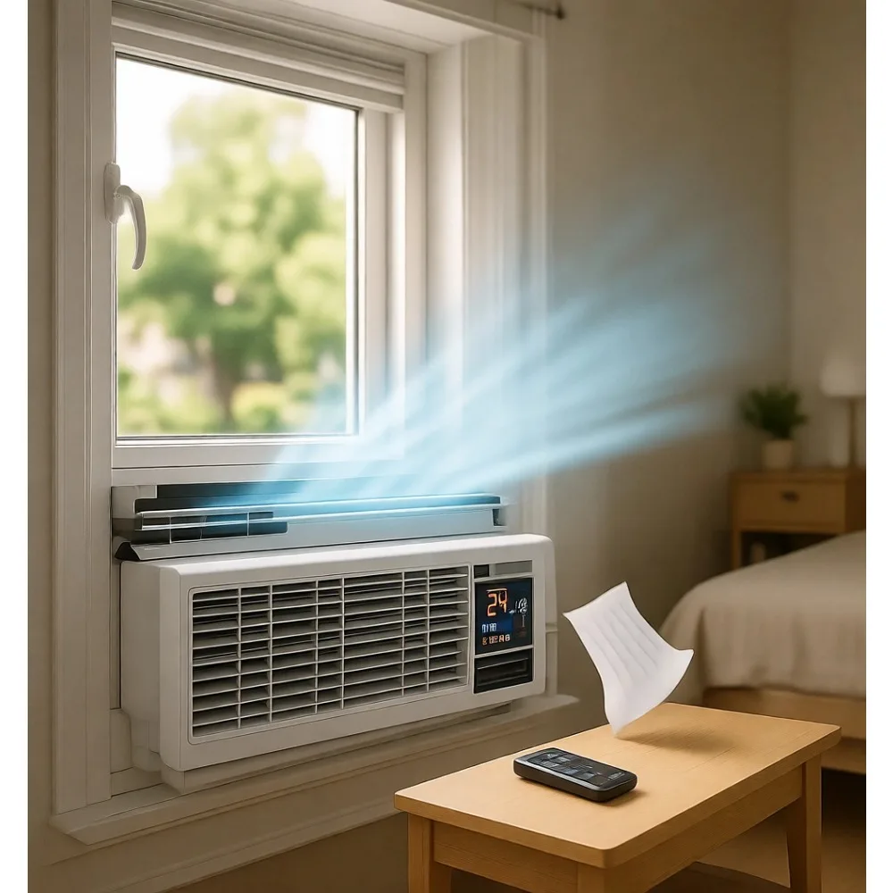 Insulated Foam Side Panels for Window AC All Season Protection 17x9x7 8 White