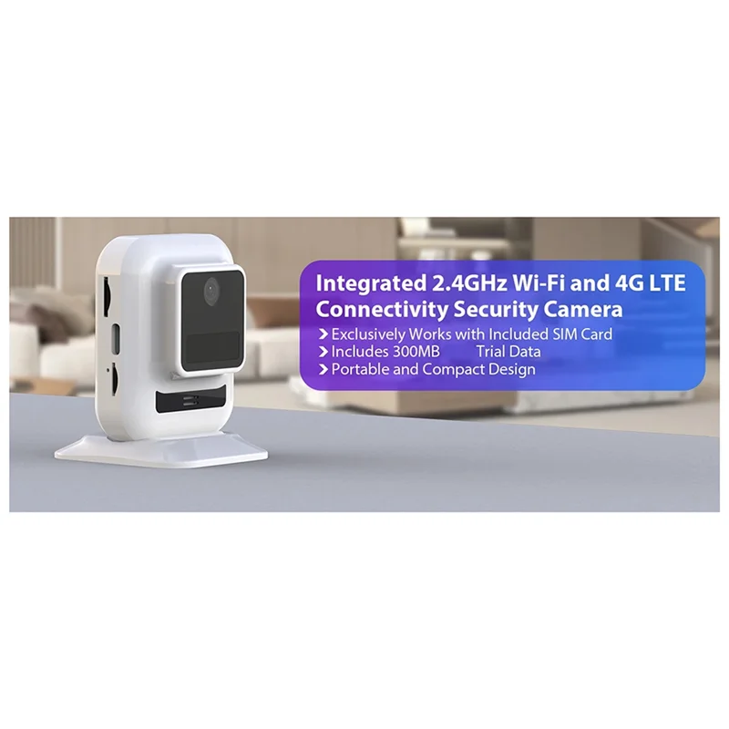 A28Q-Wifi And 4G Mini Surveillance Camera, HD Indoor Wireless Two-Way Audio Night Vision Motion Detection Security Camera