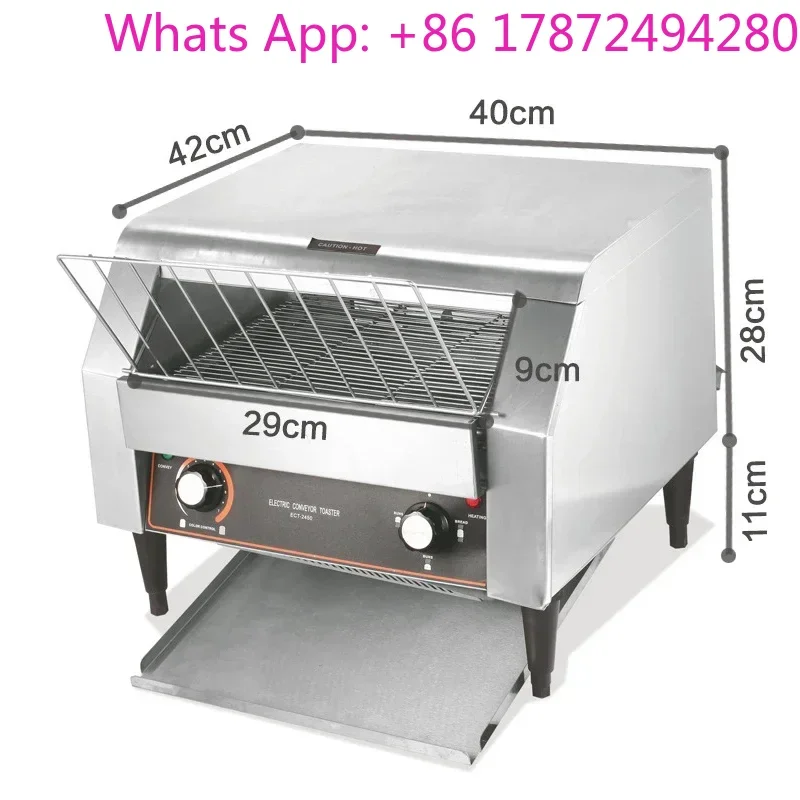 Automatic Commercial Stainless Steel Toaster Crawler Type Bread Baking Machine