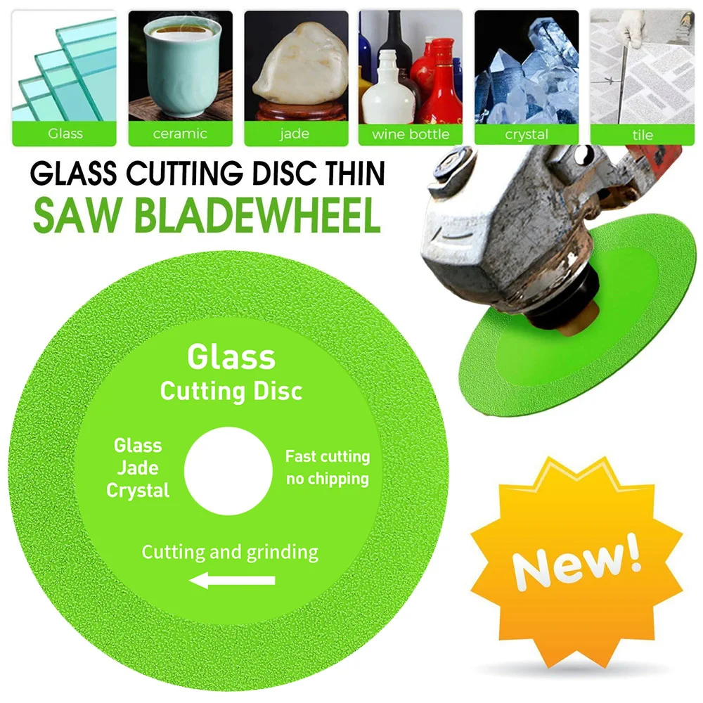 20/22mm Inner hole Glass Cutting Disc 100mm Blade Jade Crystal Wine Bottles Grinding Chamfering Cutting Blade Glass Cutting Disk