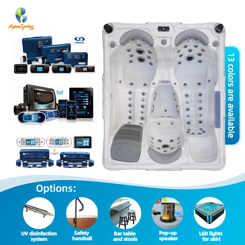 Luxury Spa 3 Persons whirlpool Outdoor Hot Tub Home Spa Jacuzzier 3 Filter for Outdoor Bath
