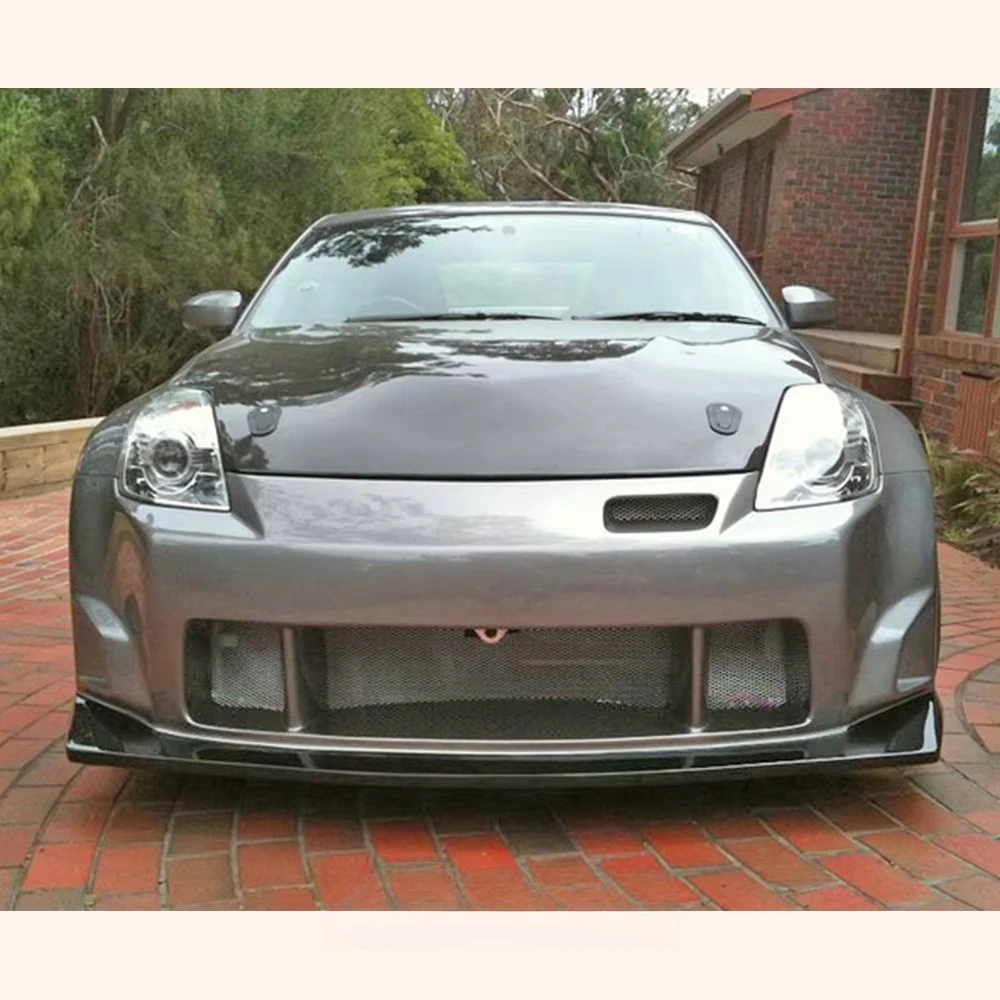 For Nissan Z33 350Z Car Body Kits ING Style Fiberglass FRP Unpaint Modification Parts Front Bumper Guard