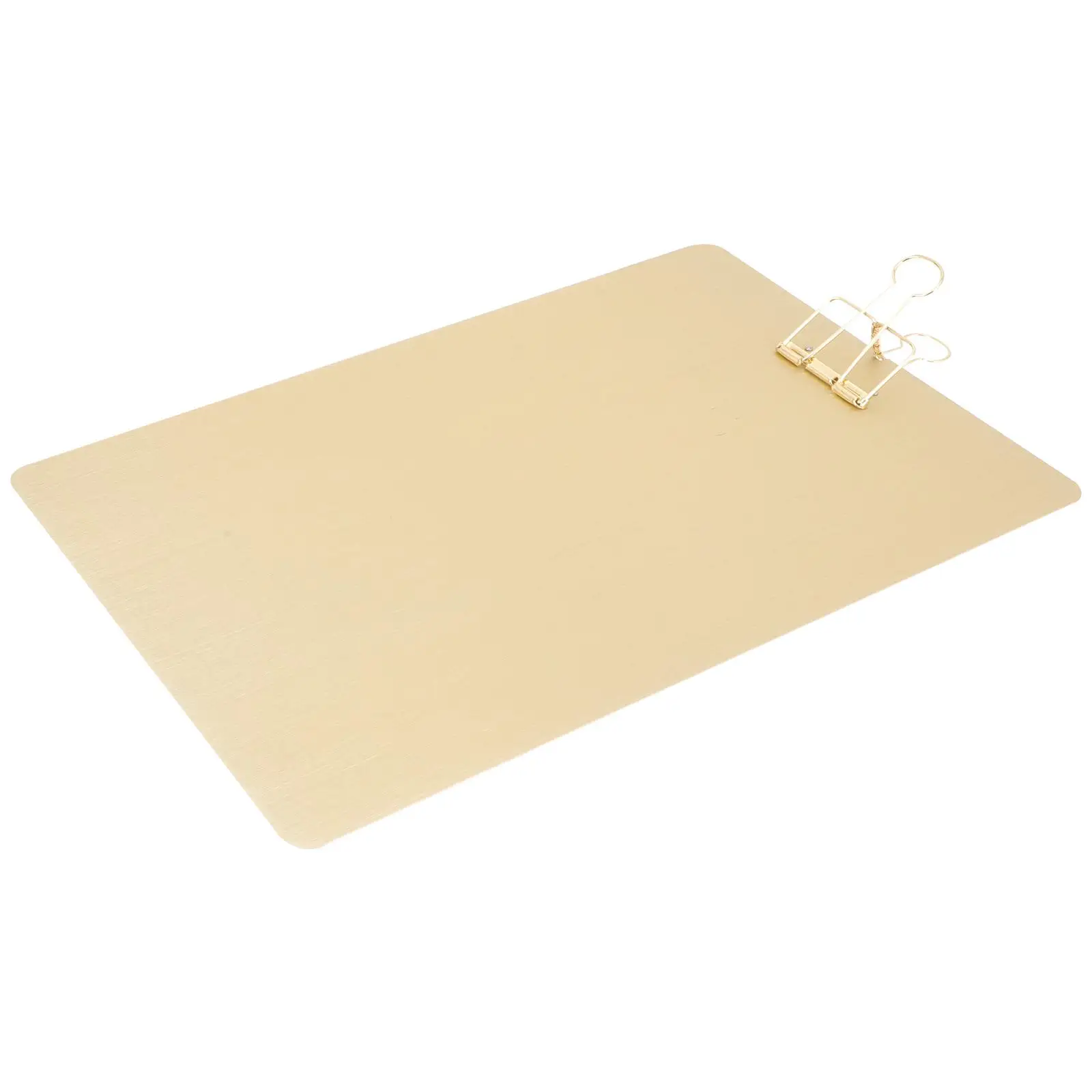 

Writing Board Clipboard A4 Golden Plating Portable Practical File Clip Storage Folder Office Thin Paper Writing Support Plastic