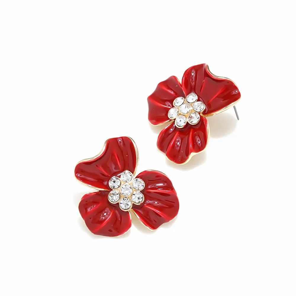 ZAA 2026 العصرية بالمينا زهرة إسقاط أقراط سباركلي حجر الراين رصع السحر امرأة بيان عطلة اكسسوارات الحفلات #6