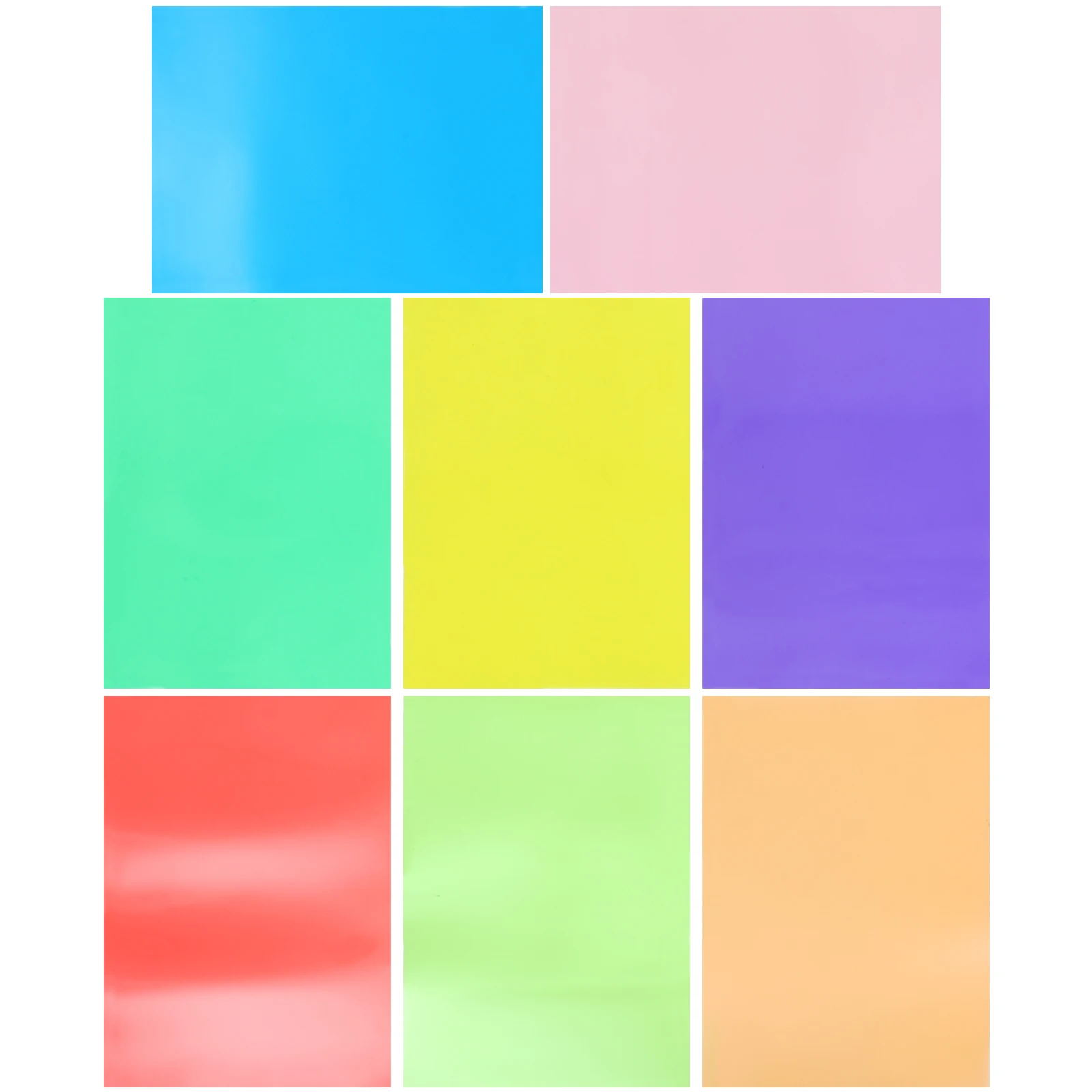 

9 Sheets A3 Colored Cellophane Paper Transparent Wings PVC DIY Crafts Red Orange Yellow Green Blue Purple Pink Art Supplies