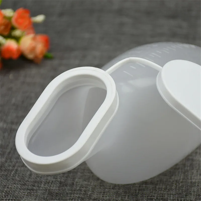 

Mobile Toilet Device with Big Capacity and Lid Heavy-Duty 1000ML Urinal Bottle for Car, Transparent Pee Storage