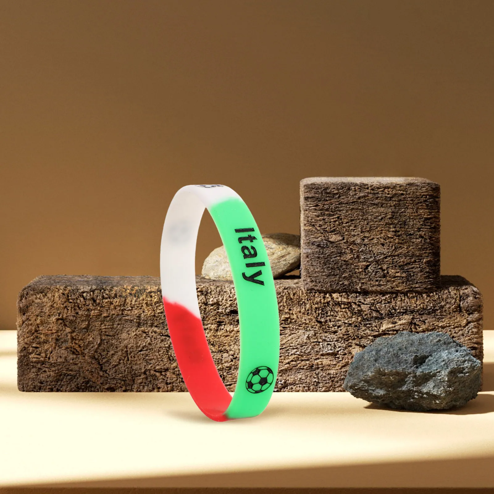 

15Pcs Italy Silicone Wristbands Comfortable Football Bracelets for Sports Events Soccer Party Favors Football Wristbands