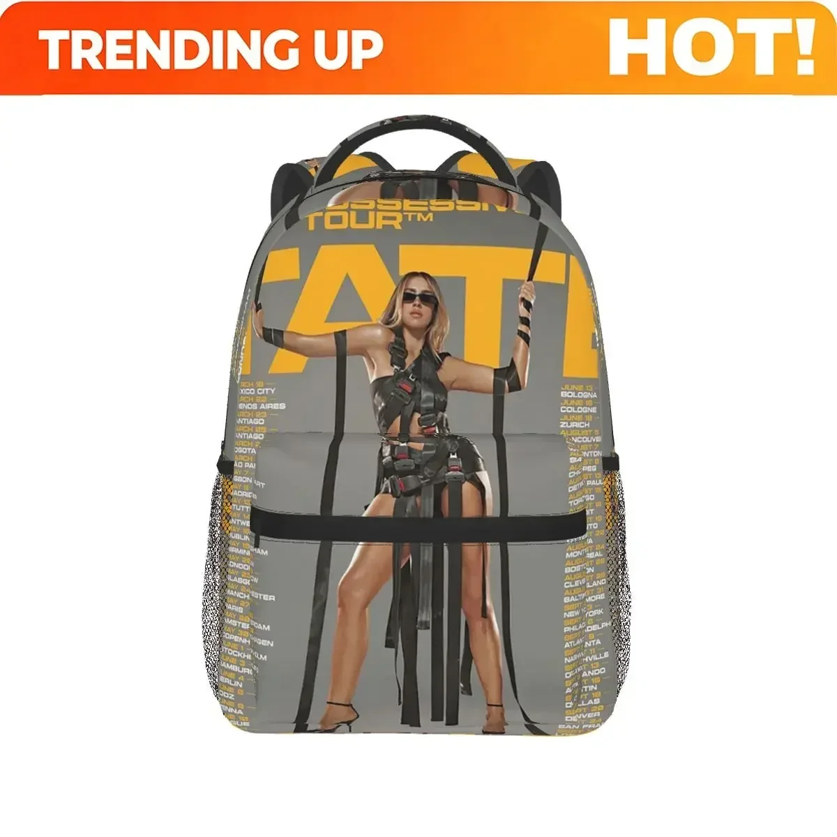 Custom Bag Tate Mcrae Miss Possessive Tour Backpack Hot Sale Daypack Large Capacity Children BookBag School Bag Shoulder Bags Fo