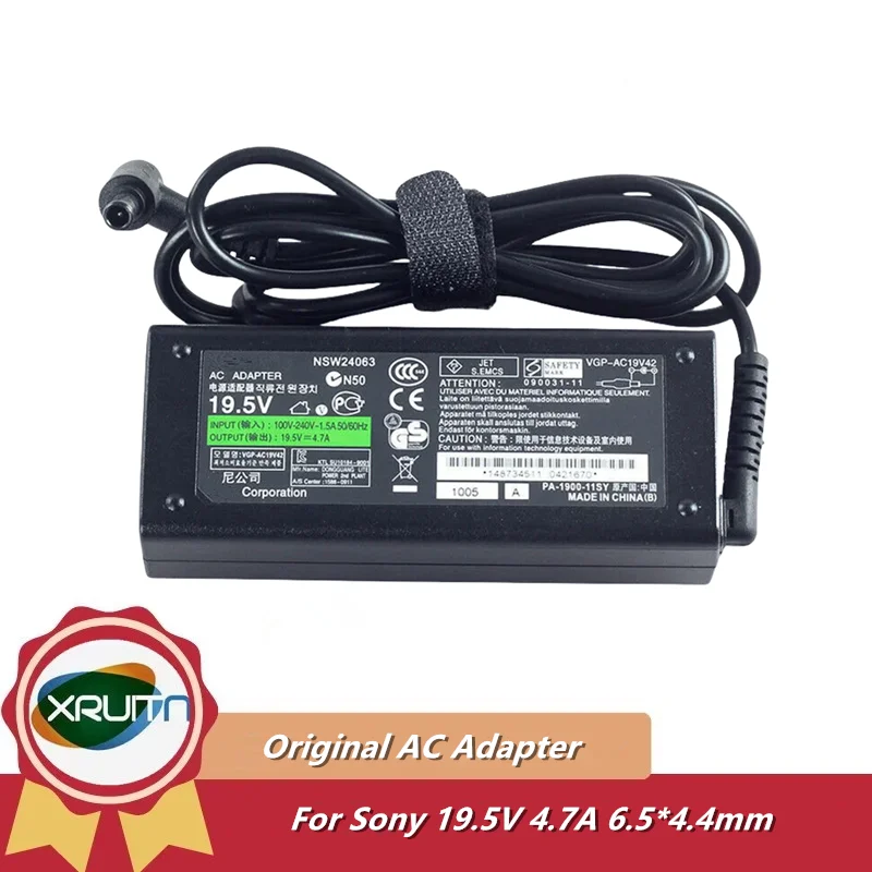 

Genuine OEM 90W 19.5V 4.7A AC Adapter Charger for Sony Bravia VAIO TV Sound W600A W660E W700C W750C/D CMTV75BTIP Power Supply