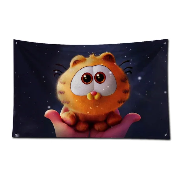 3x5ft G-Garfields Car Flag Polyester Printed Banner For Garage Wall Art Outdoor Decoration Renovation With Brass Grommet