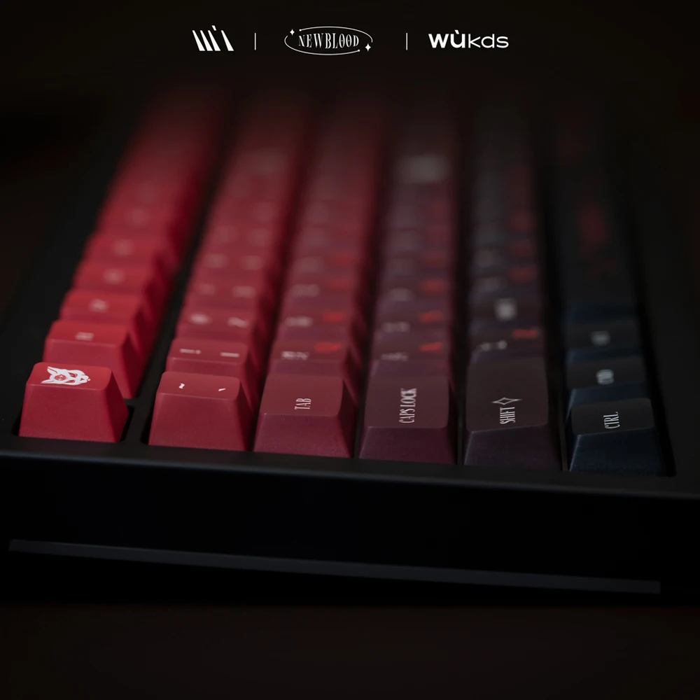 152 Tombol Baru Keycaps Darah Profil Ceri Keycap PBT Dye Sublimasi Mekanik Keyboard Keycap untuk MX Switch