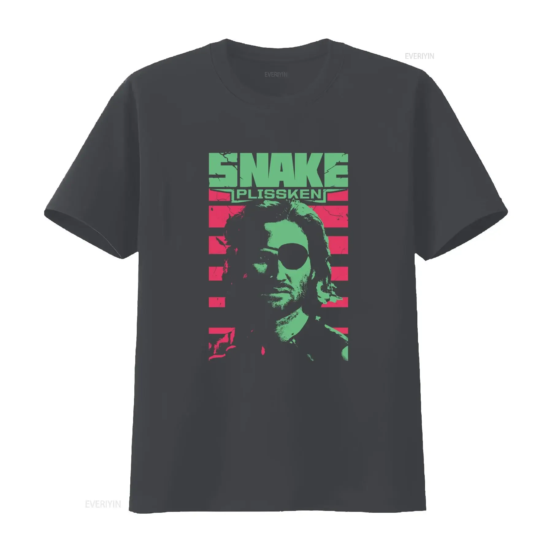 1997 Escape from New York Iena Snake Plissken Retro Style Men's Hybris T Shirt vintage Washed Top For Everyday Wear graphic - view 3