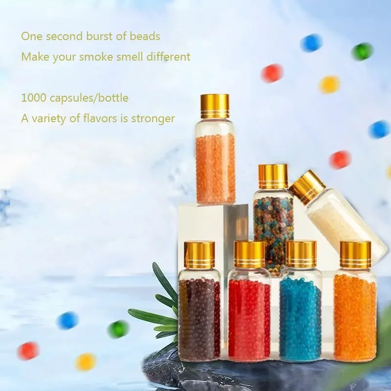 

2000 Cigarette Pops DIY Mix Fruit Smoking Beads flavor Black Ice mint Mint Mixed Cigarette Burst Bead Smoking Gadgets