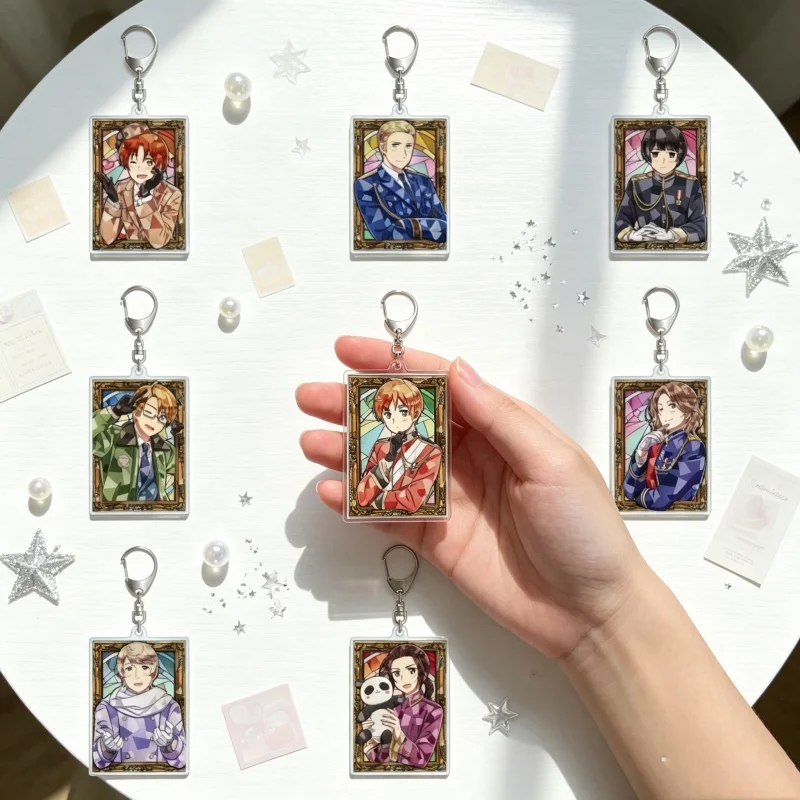 Bag Charm - New Hetalia: Axis Powers Acrylic Keychain Bag pendant , Italy, Schoolbag Car Hanger Gifts Animation Peripheral 16PS