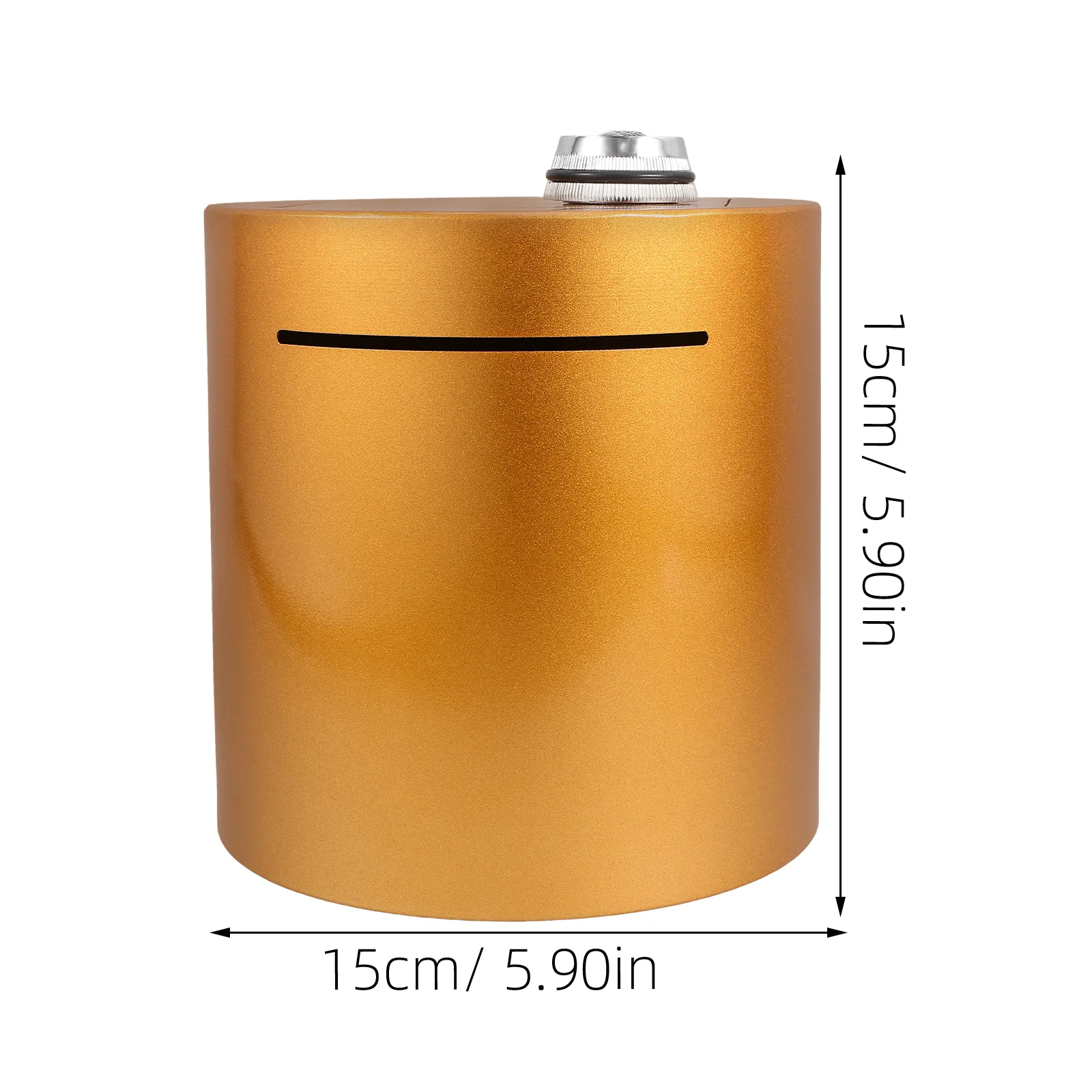 Unbreakable Metal Piggy Bank Cylinder Password Lock Secure Money Saving Box Portable Coin Container for Adults and Children