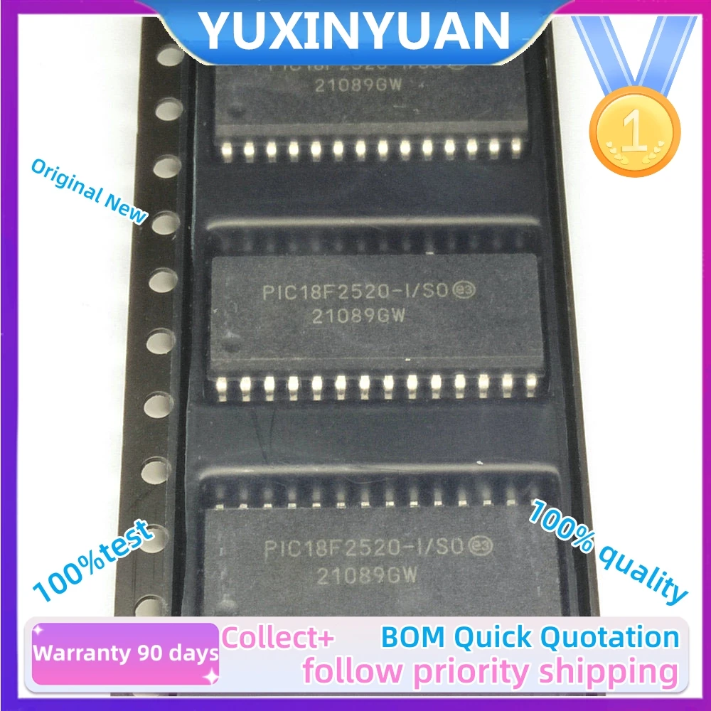 PIC18F2520-I/SO SOP28 PIC18F2580-ISO PIC18F2550-ISO PIC18F2553-ISO MCU 8BIT 32KB FLASH 28SOIC 1PCs/Lot Chips in Stock,100%TEst