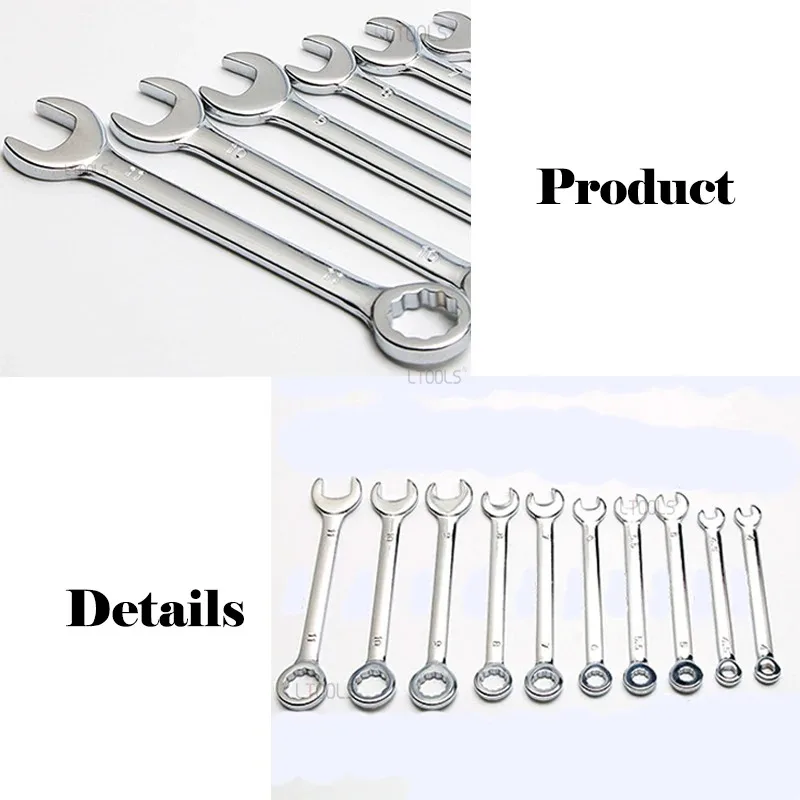10 Mini Cờ Lê Đa Năng Bộ Dụng Cụ Cầm Tay Khóa Cờ Lê Chống Cháy Nổ Túi Anh/Hệ Mét Loại Cờ Lê