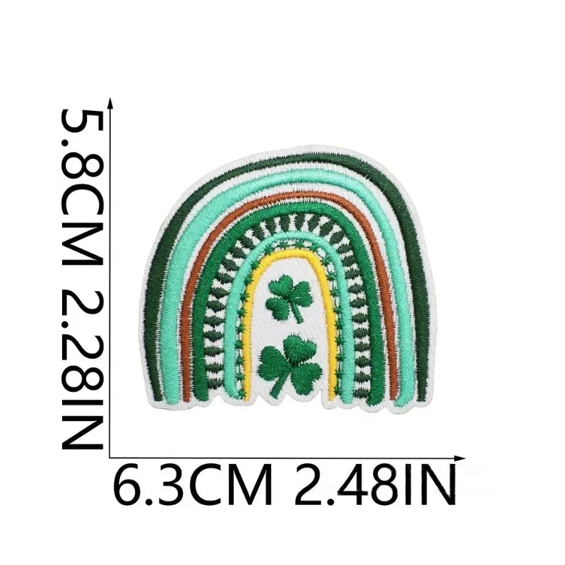 Grüne Fee Kleeblatt Stickerei Dekoration Bügeln Nähen DIY Cartoon Logo Kleidung Schuhe Hut Tasche Patch