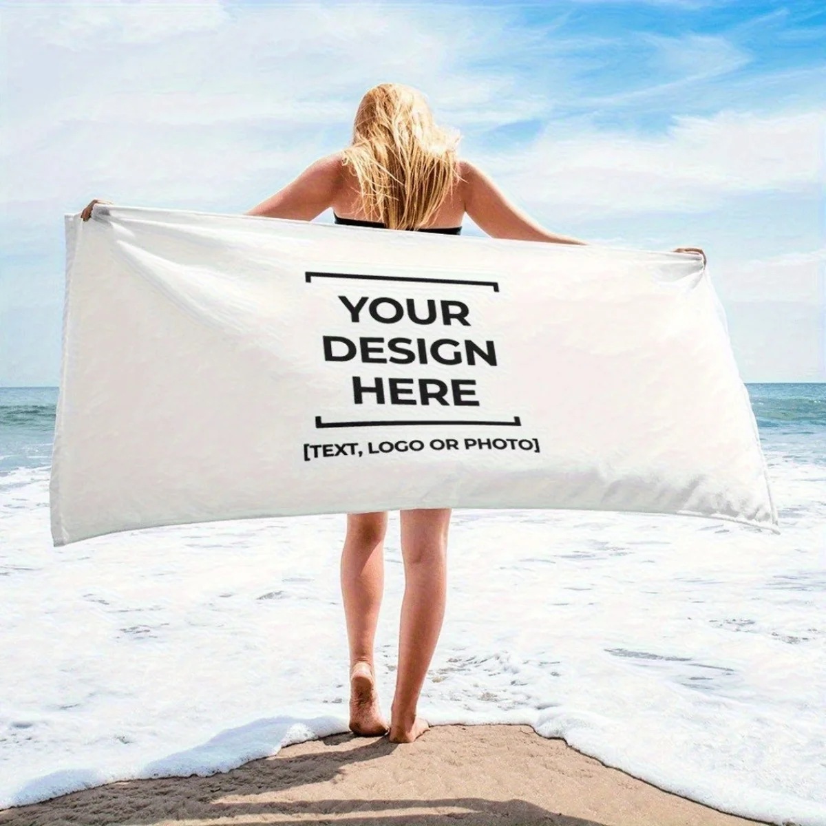 Custom Beach & Pool Towels – Quick-Dry Microfiber Towels for Swimming, Spa, yoga, and Travel. Upload Your Own images; Perfect Fo
