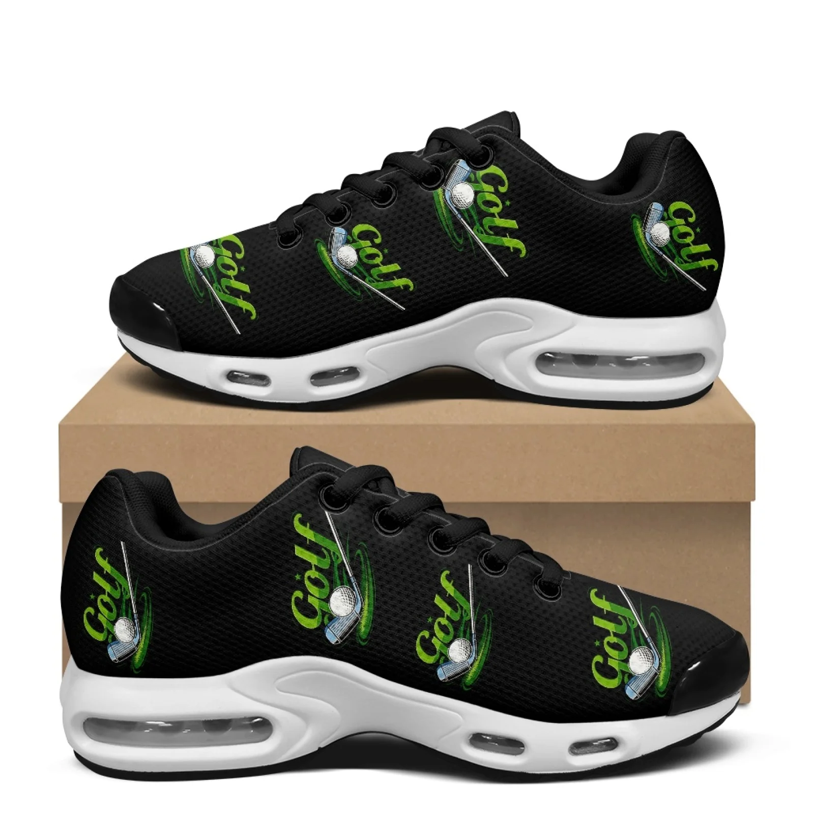 PENSTROLL Mesh Chunky Air Cushion Walking Shoes Lightweight Men's Cross Trainers for Tennis Running Casual Sports