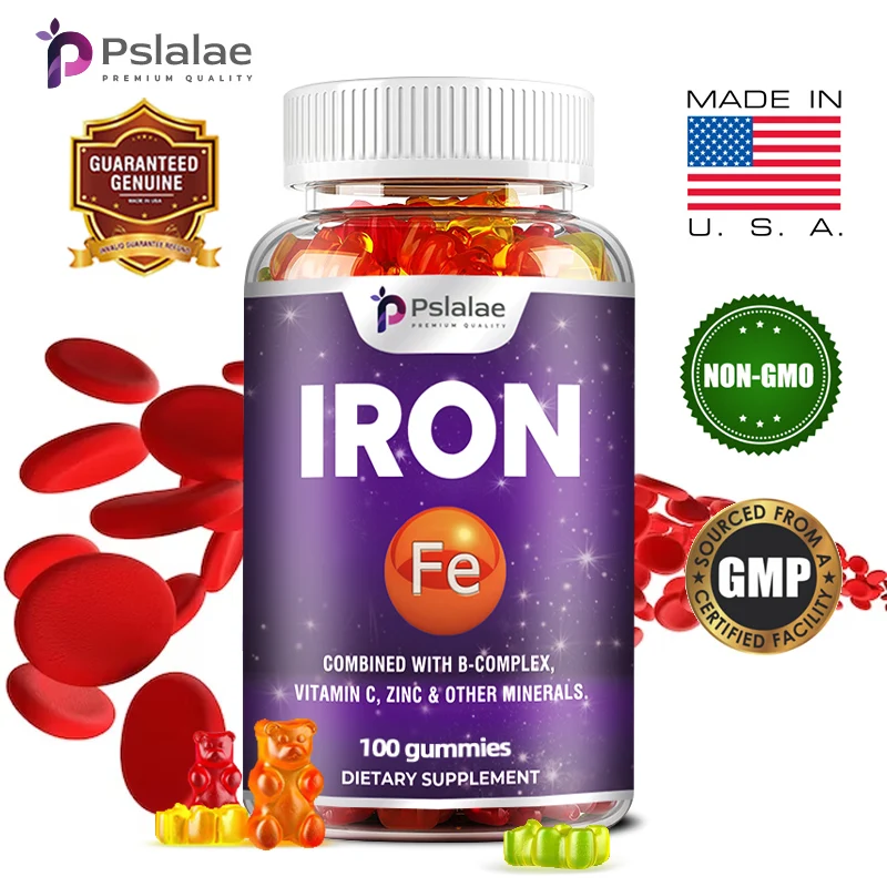 Iron Gummies - Containing Vitamin C for Immune Support of Red Blood Cell Production