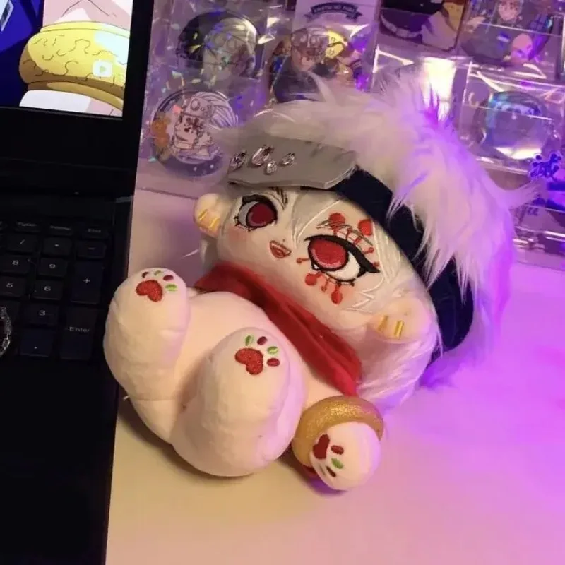 20cm Anime Game Cute Uzui Tengen Plush Cosplay Cotton Stuffed Doll Body Dress UP Plushie Toys Pillow Mascot Xmas Gift