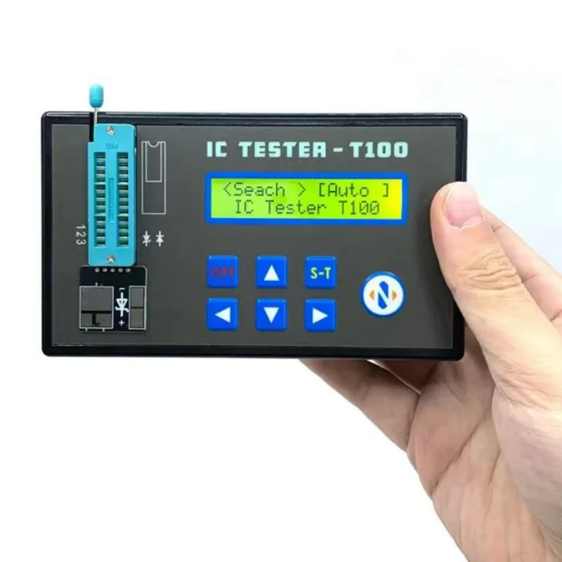 NEW! Handheld Rechargeable LED Integrated Circuit Tester Transistor Diode Triode Tester Digital Transistor IC Chips Detector