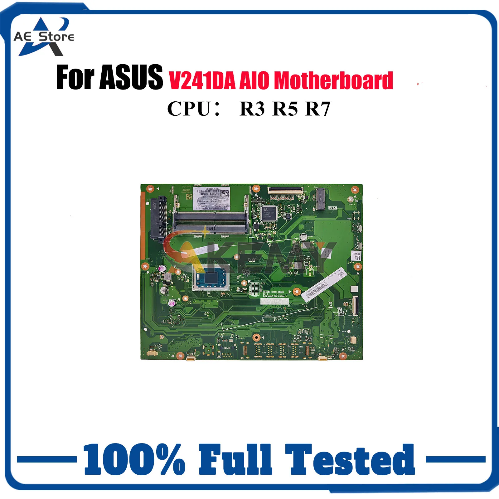 

Материнская плата V241DA для ASUS Vivo AiO V241DA V241D, материнская плата с процессором R3 R5 R7, 100% тестирование, ОК, быстрая доставка, высокое качество