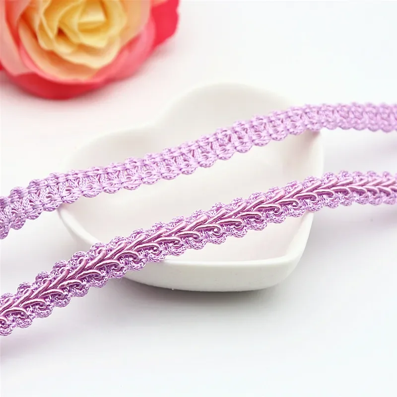 2-5 Yards Lace Trim Ribbon Multicolor Centipede Lace Trim with Braided Sewing Accessories DIY Craft Wedding Decoration 12mm