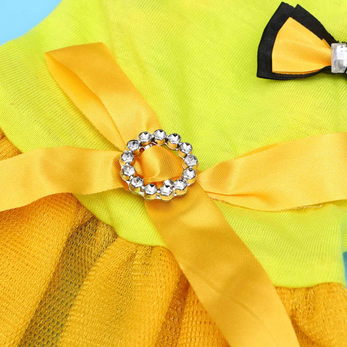 

Pet Bowknot Belt Skirt Clothes Dog Tutu Dress Puppy Costume Size S Yellow Stylish for Special Photo Dog Tutu Dress