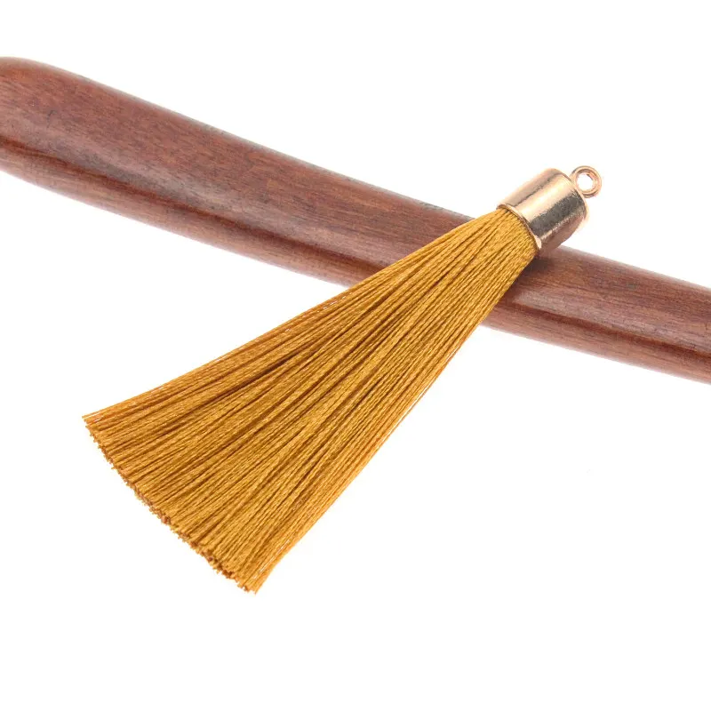 10Pcs 55mm Metal Silk Thread Vintage Leather Tassels / Jewelry Accessories / Jewelry / Earrings Craft Accessories Decorative