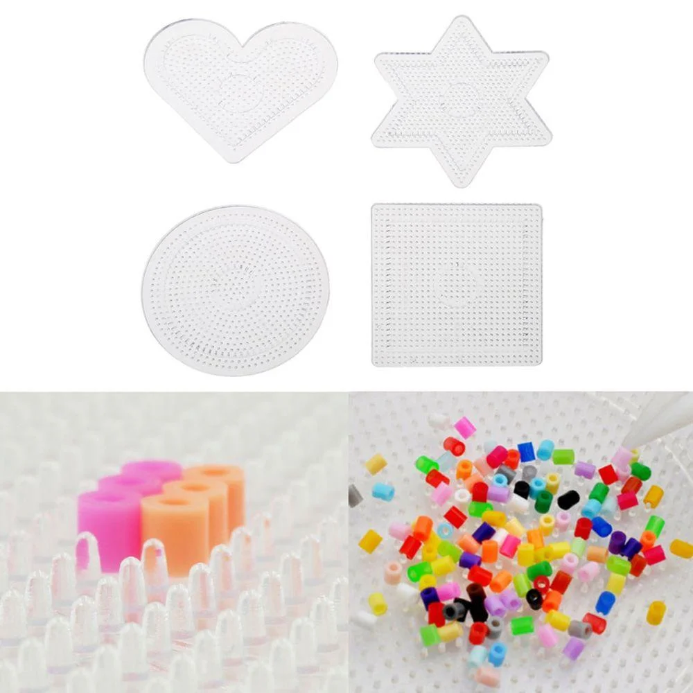 Hama Beads Template 2.6mm Perler Pixel Art Jigsaw Puzzle Beads Tool Figure Material Board Transparent Puzzle Template