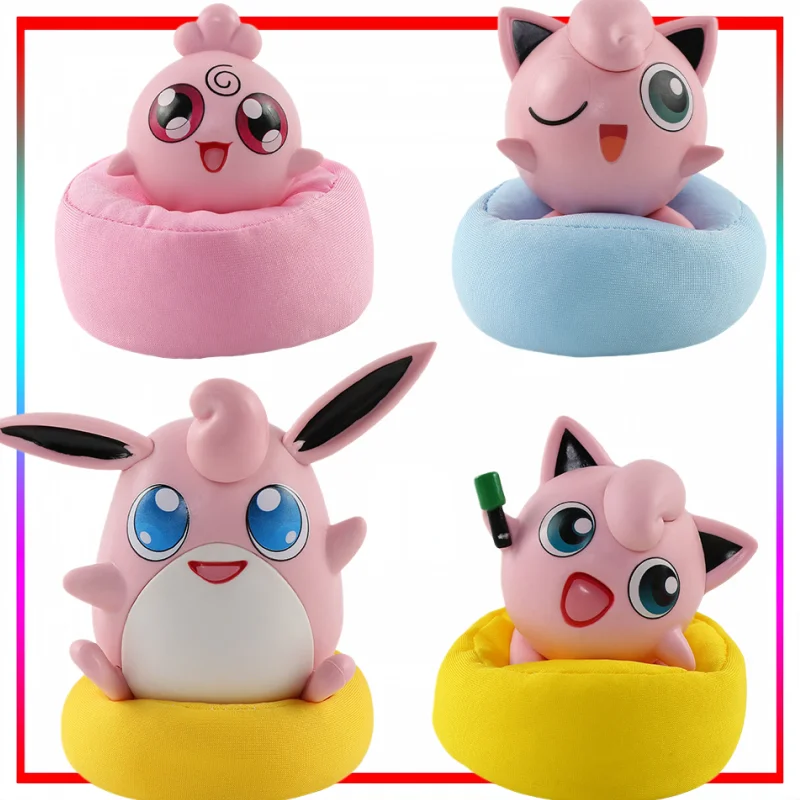 الغناء Jigglypuff تمثال الكرتون Jigglypuff سيارة الديكور كيس فول وسادة أنيمي البضائع هدية عيد عادية وأنيقة