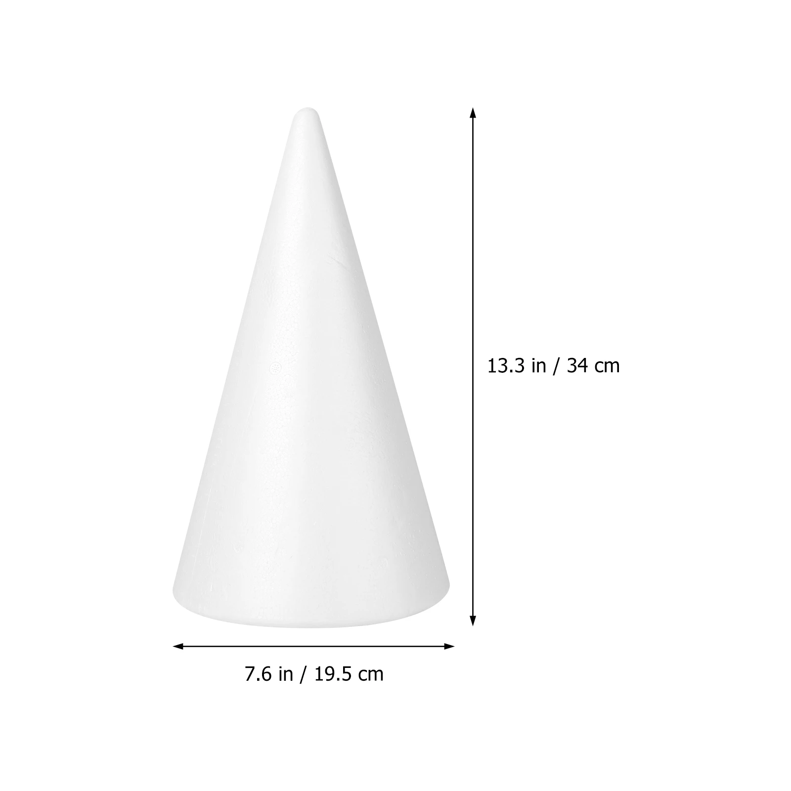 Cone DIY de espuma sólida para crianças, acessórios artesanais, artesanato doméstico, celebração, festa festiva, poliestireno, feito à mão