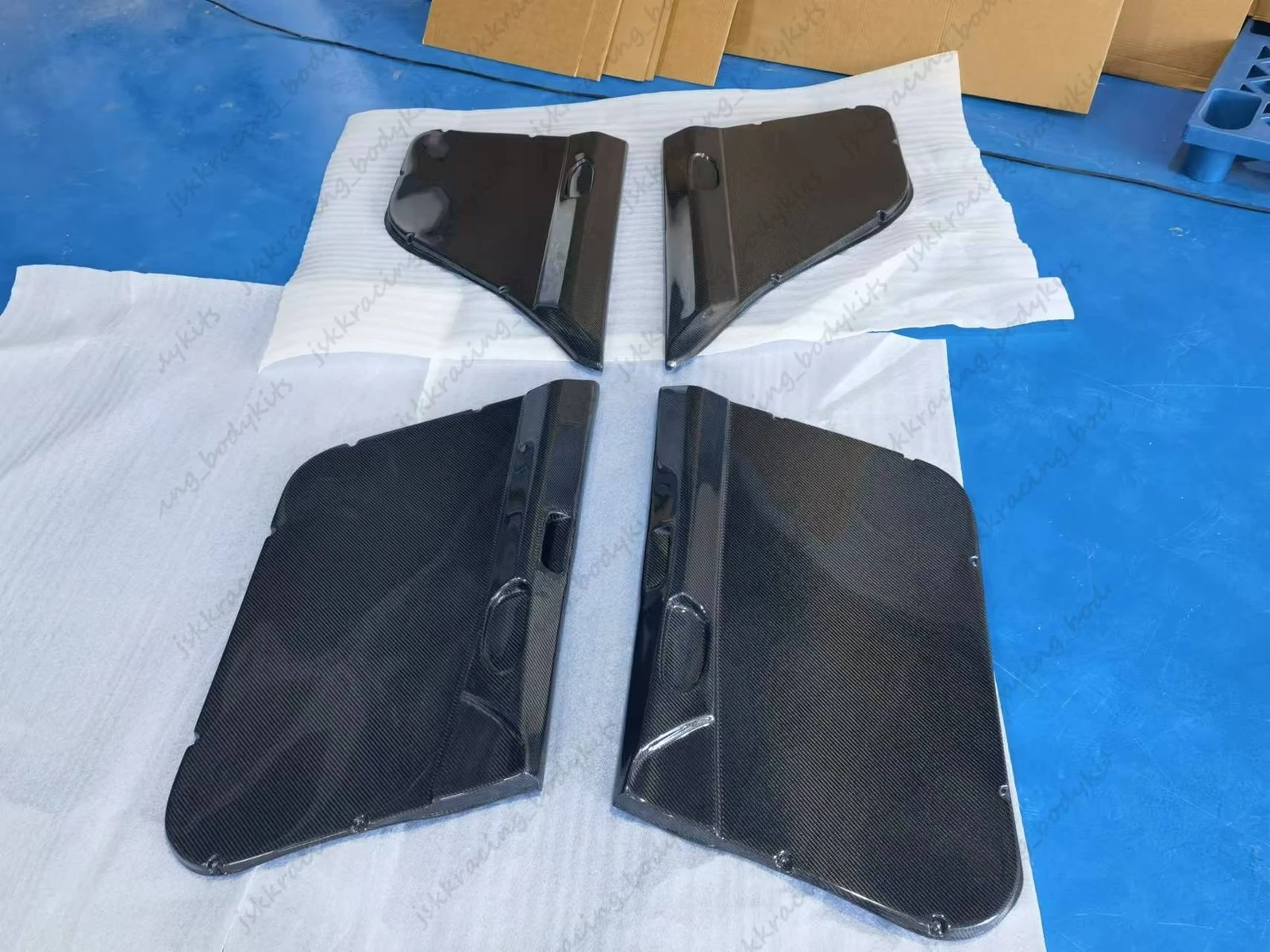 

For Honda Civic FD2 (LHD) Front & Rear Inner Door Card Pair Carbon Fiber 4pcs car BodyKits