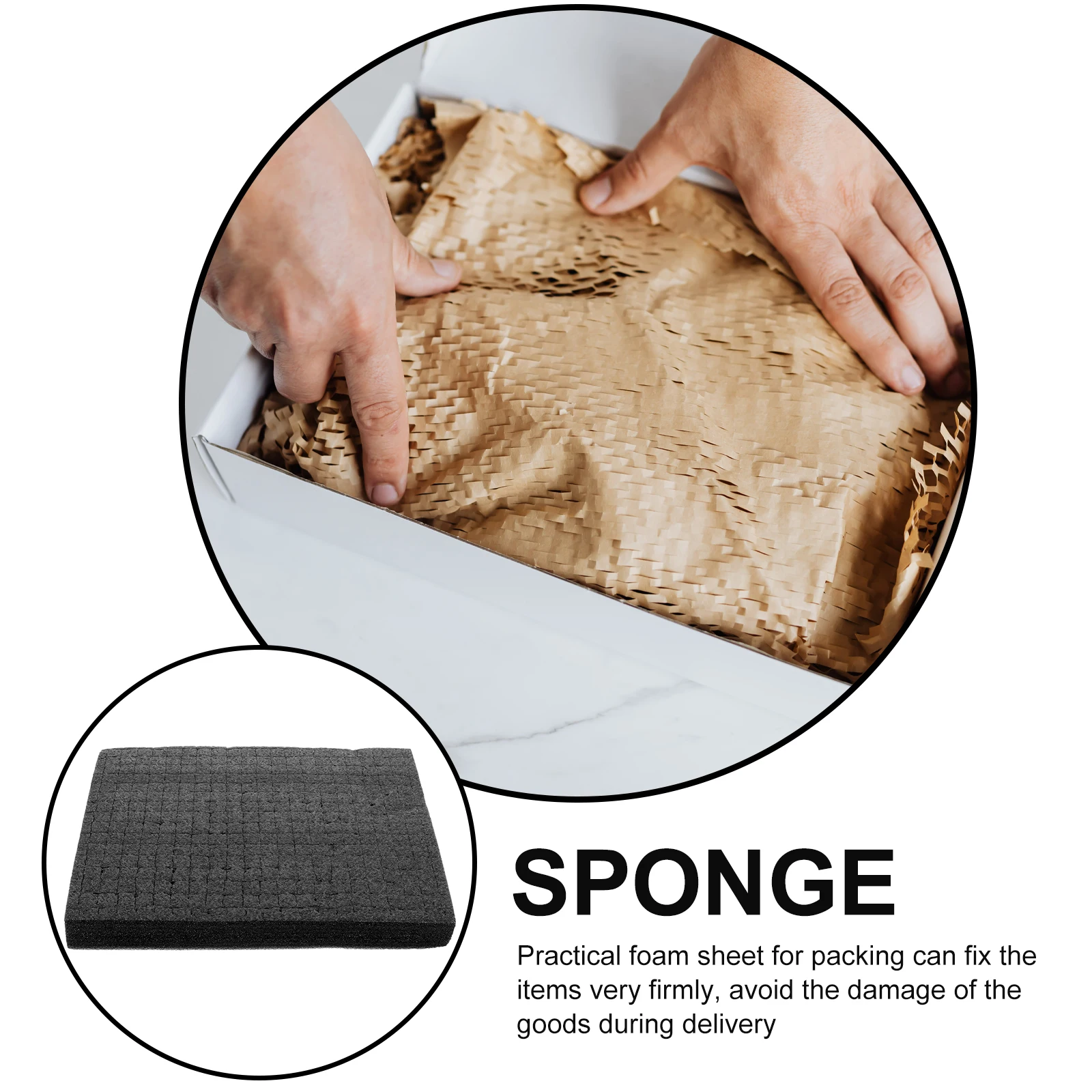 

Squares 330x250x30mm Black Packing Pad Cube Sheets Shockproof Tool Box Liner Gap Filler Delivery Foam Inserts Cases Packing Foam