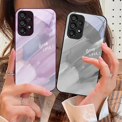 Little Fresh Watercolor For Samsung Galaxy S10 4G S20 11E 30 S21 21 22 S24 Fe Pro S23 S25 Ultra 5G S9 Tempered Glass Phone Case
