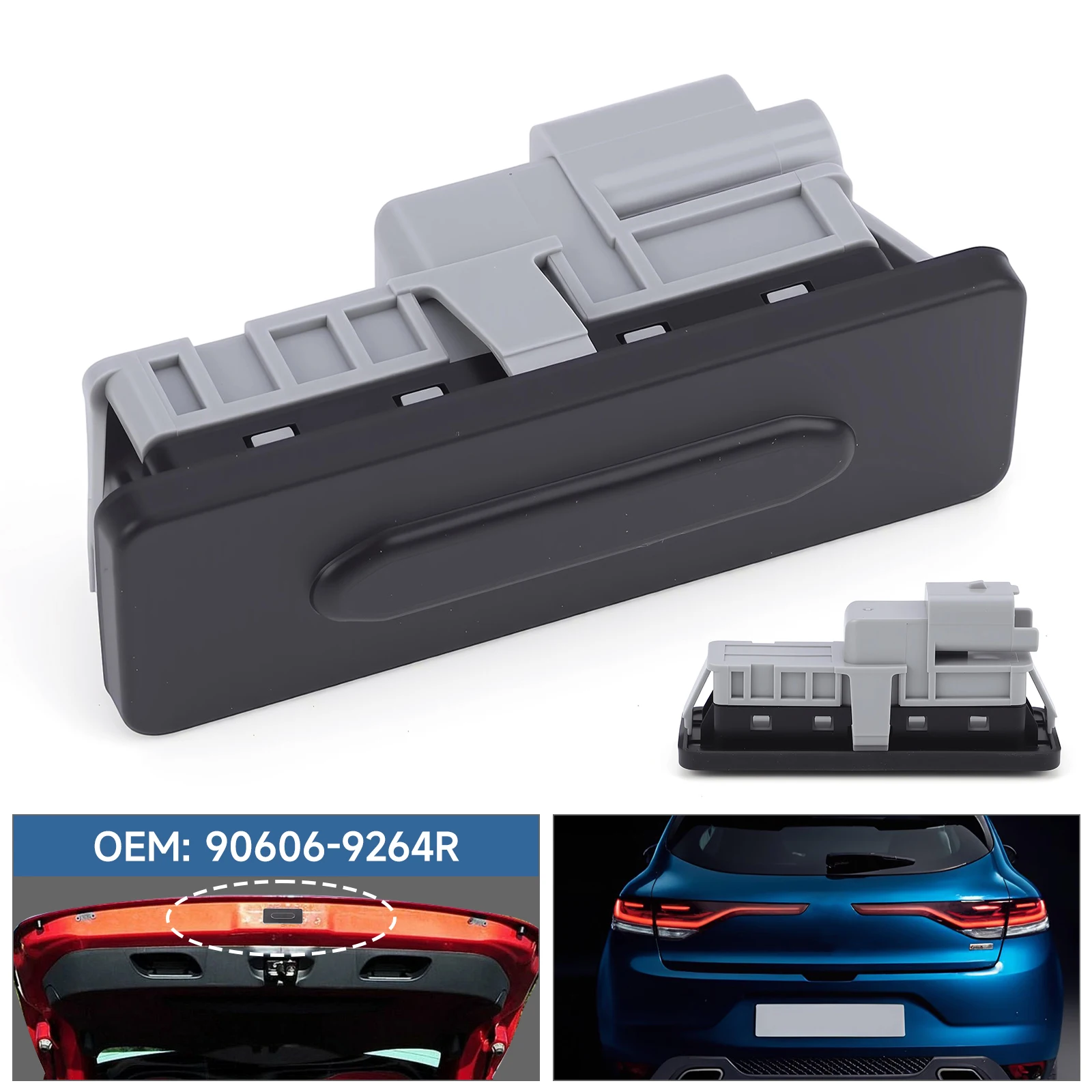 New Tailgate Release Switch Rear Trunk Lid Opening Button For Renault Megane 4 Scenic 4 Talisman Dacia Duster II OEM 906069264R