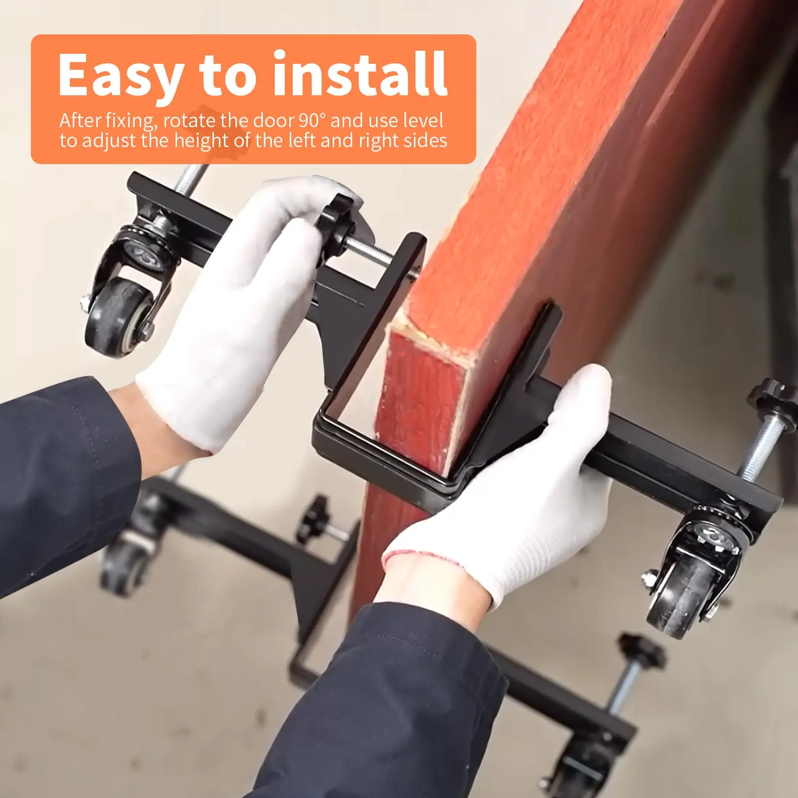 2PCS Upgraded Heavy-Duty Door Installation Kit Front and Slab Doors Lifter Nut To Prevent Shaking 1-10/32