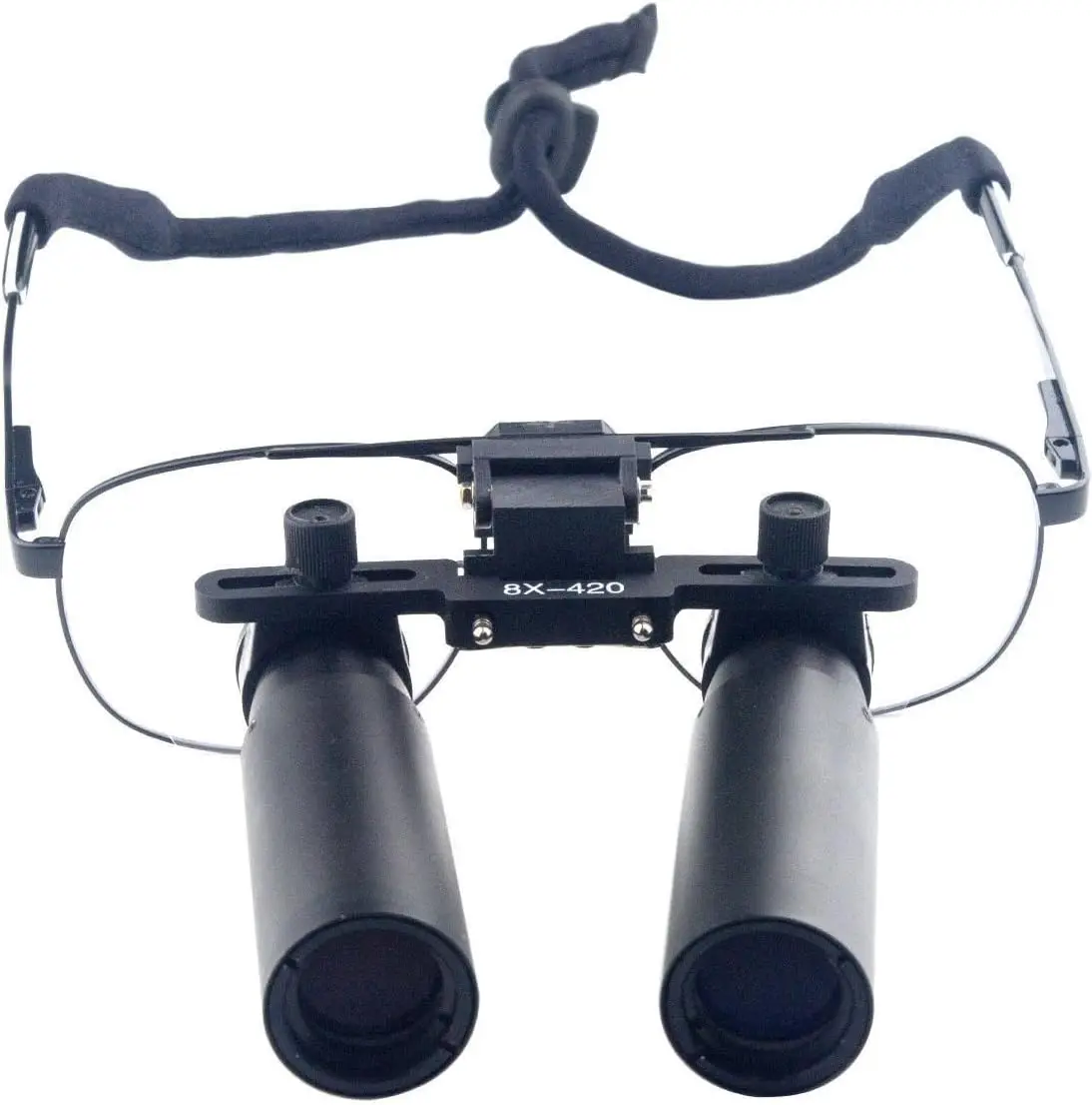 8.0X 420mm Manual Power Binocular Loupes Magnifier with Metal Frame