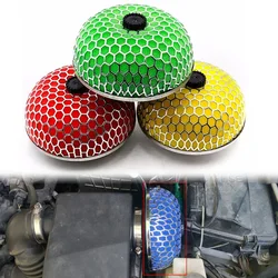 76mm Universal Air Filter Mushroom Head Style High Flow Air Purifier Car Round Sponge Cold Air Intake Filter Auto Parts