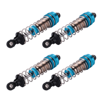 AED6-4Pcs Metal Shock Absorber For Xinlehong Q901 Q902 Q903 9130 9135 9136 9137 9138 Hosim 1/16 RC Car Upgrade Parts