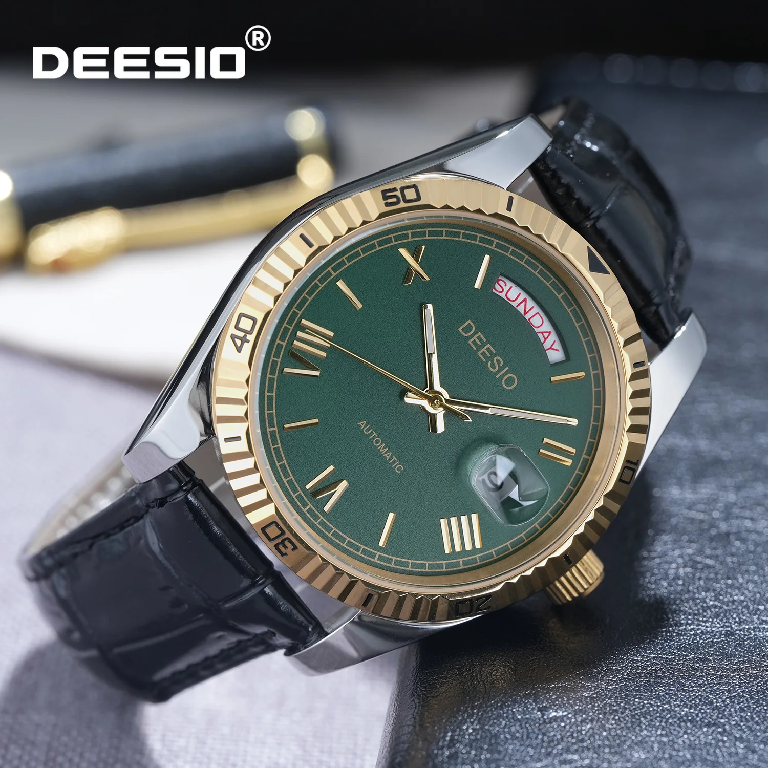 deesio-business-casual-montre-mecanique-pour-homme-automatique-avec-boitier-en-acier-inoxydable-316l-bracelet-en-cuir-affichage-de-la-date-et-du-jour