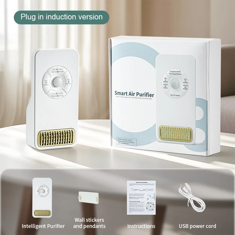 1 Stück, Smart-Home-Luftreiniger, eingebauter Sensor, automatische Abschaltung, wartungsfrei, USB-Steckerbetrieb, hohe Leistung – Detail 19