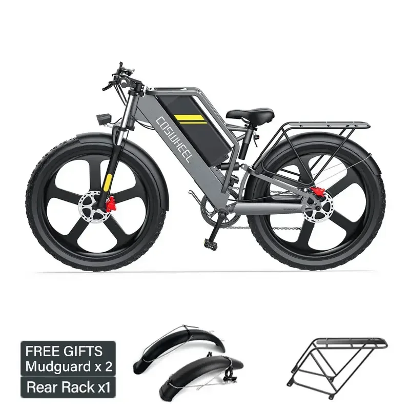 New Electric Bicycle COSWHEEL 1500w Motor 48V20Ah Removable Lithium battery adult Electric Bike Mountain Off-Road E-Bicycle