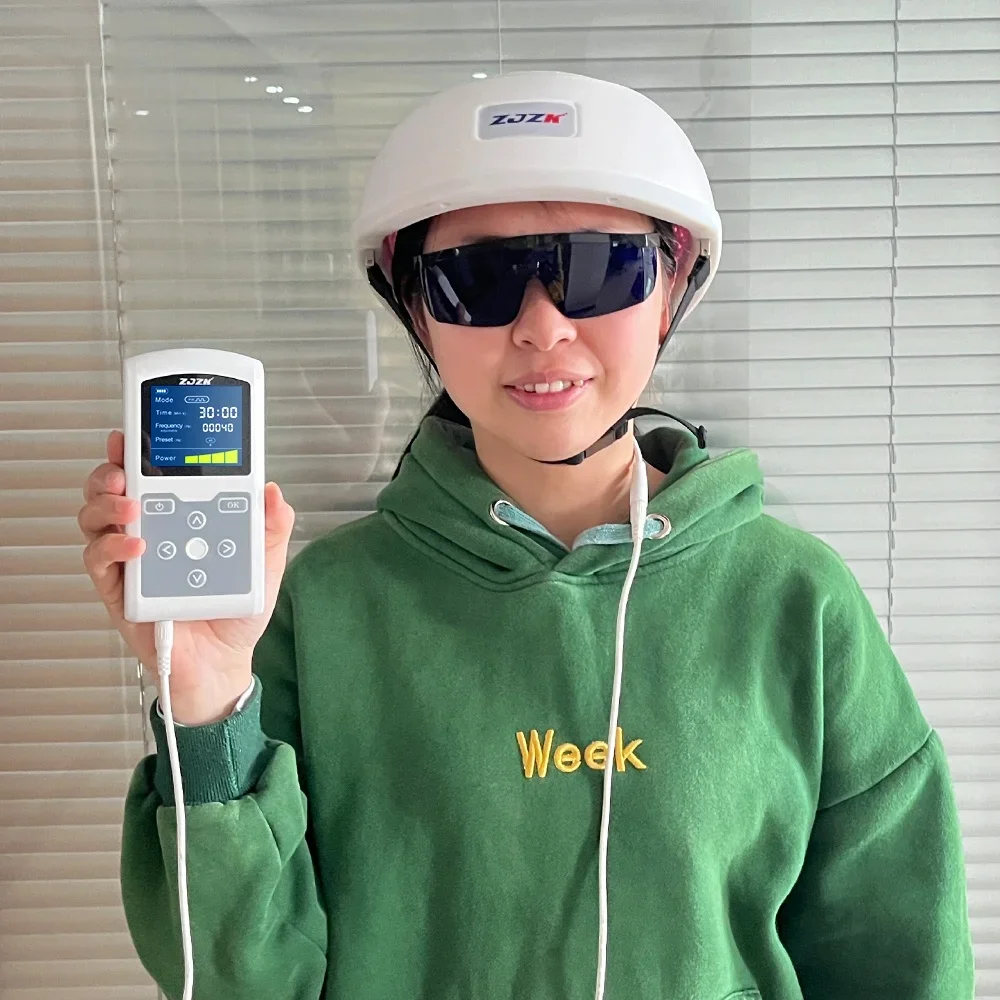 ZJZK Best Hair Loss Products 272 Diodes Laser treatment helmet for bald hair growth suitable for both men and women