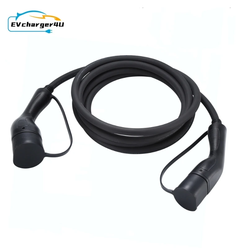 EVcharger4U Type2 to Type 2 EV Charging Cable 7M 3Phase 32A 22KW IEC62196 Extension Charger Cables for EVSE Station