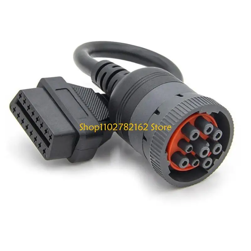 

547B J1939 9Pin to OBD2 16Pin Truck Diagnostic Adapter Cable Fit Vehicles