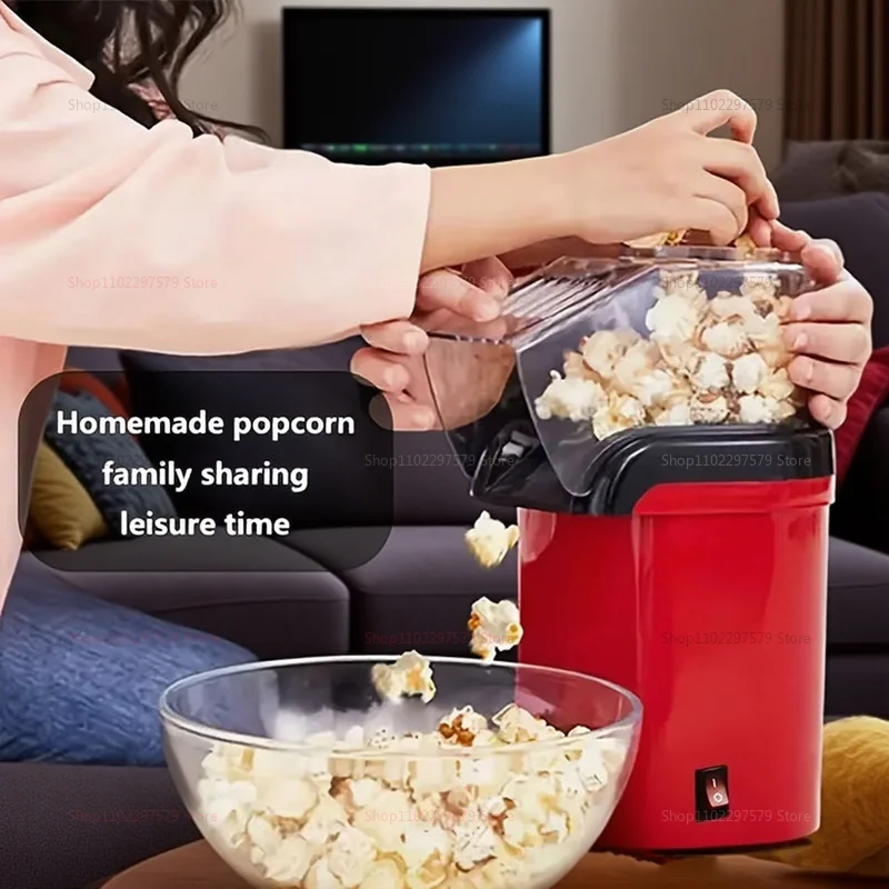 Mini Electric Popcorn Machine for Home Use Fast Heating Bubble Bag Popcorn Maker Ideal for Movie Nights Parties and Snacks