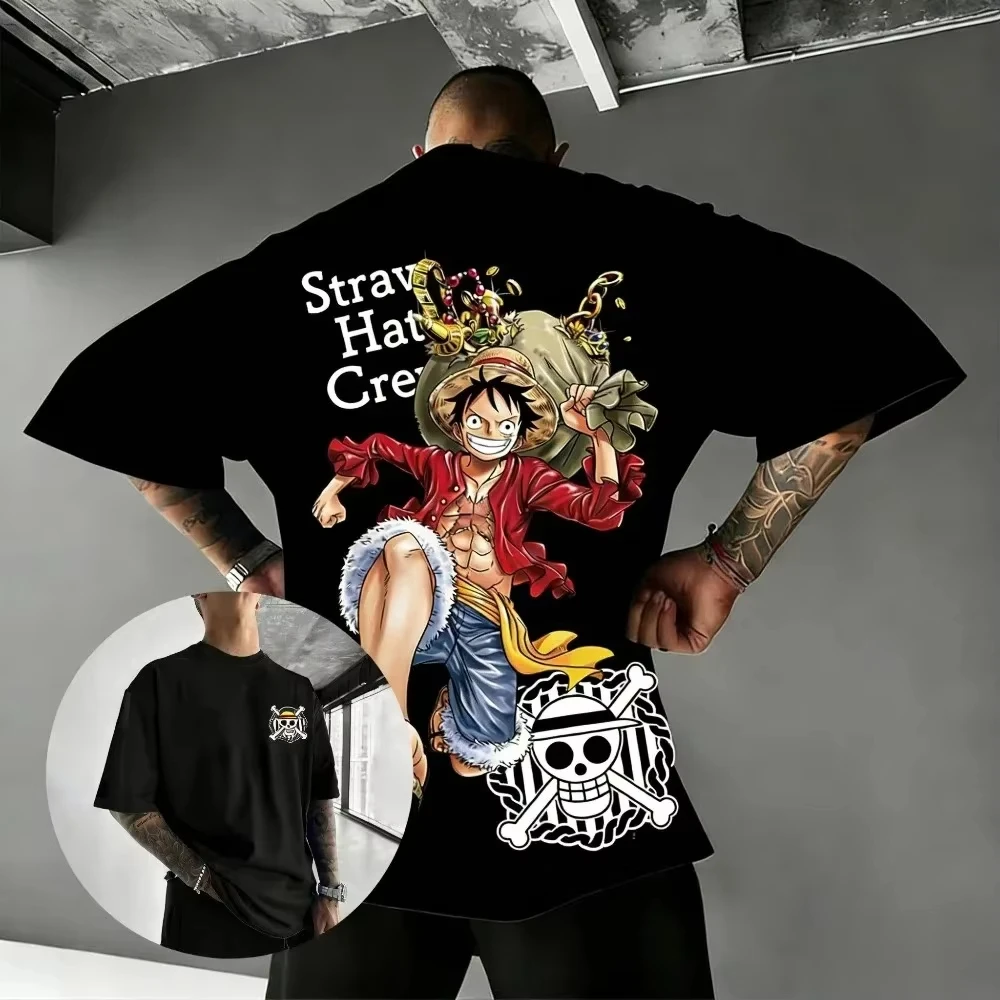 One Piece Anime T Shirt Men Women Cotton Short Sleeve Tee Tops 2026 Summer Luffy Zoro Sanji Graphic Print Streetwear Casual Y2k